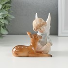 Фигурка полистоун «Кучерявый ангел с оленёнком», 9.5×9.5×10.5 см - Фото 2