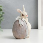 Сувенир полистоун "Кролик с яичком с бантом" 11х5,5х8,5 см - Фото 4