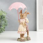 Фигурка полистоун «Зайчики под зонтом: романтика», 19.5/16×5.5×9 см - Фото 2