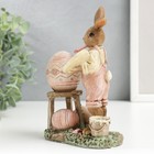 Фигурка полистоун «Зайчик-художник роспись яиц», 15.5×7.5×11.5 см - Фото 2
