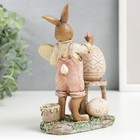 Фигурка полистоун «Зайчик-художник роспись яиц», 15.5×7.5×11.5 см - Фото 3