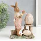 Фигурка полистоун «Зайчик-художник роспись яиц», 15.5×7.5×11.5 см - Фото 4