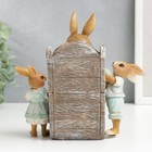 Фигурка полистоун «Зайка-бабуля с внучатами», 16.5×11×17.5 см - Фото 3