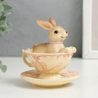 Фигурка полистоун «Кролик в ажурной чашечке», 8×7×8 см - Фото 4