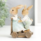 Фигурка полистоун «Зайчики на самокате», 11.5×4×8.5 см - Фото 4