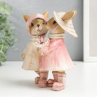 Фигурка полистоун «Зайчики в шляпках и дождевиках, с цветком», 13.5×8×13 см - Фото 4