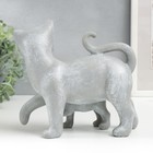Сувенир полистоун "Кошка с котёнком - прогулка" медальон сердце, серый 17,5х9,5х19 см - фото 6666621