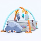 Развивающий коврик - манеж Крошка Я «Енот», 3 в 1, 68×68 см, 30 цветных шариков, 5 игрушек - Фото 12