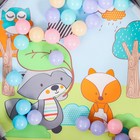 Развивающий коврик - манеж Крошка Я «Енот», 3 в 1, 68×68 см, 30 цветных шариков, 5 игрушек - Фото 8