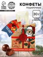 Подарочные конфеты «Новогодняя почта», в пакете с ручкой, 30 г - Фото 1