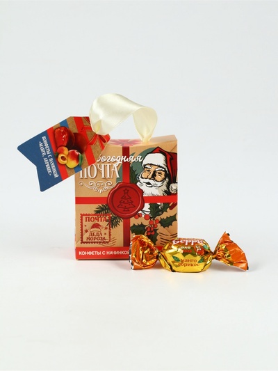 Подарочные конфеты «Новогодняя почта», в пакете с ручкой, 30 г