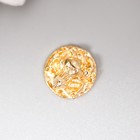 Декор металл для творчества "Жаба на монетке" золото 1,4х1,4х0,5 см. - фото 296413938