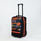 Чемодан детский на колёсах 32 л (S) Sacvoyage, на молнии, оранжевый/чёрный - Фото 1