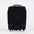 Чемодан детский на колёсах 32 л (S) Sacvoyage, на молнии, оранжевый/чёрный - Фото 4