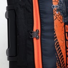 Чемодан детский на колёсах 32 л (S) Sacvoyage, на молнии, оранжевый/чёрный - Фото 6