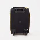 Чемодан малый 20", на молнии, цвет чёрный - фото 24013001