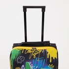 Чемодан малый 20", на молнии, цвет чёрный - фото 24013003