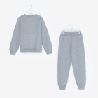 Костюм детский (свитшот, брюки), цвет серый МИКС, рост 98 см (3 года) - фото 39425533