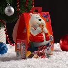 Подарочная новогодняя коробка «Сладкое счастье», домик, для сладких подарков, 12×8.5×17.5 см - Фото 3