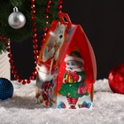 Подарочная новогодняя коробка «Сладкое счастье», домик, для сладких подарков, 12×8.5×17.5 см - Фото 4