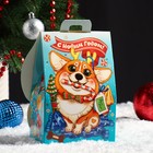 Подарочная коробка домик "Кот и Корги", 12 х 8,5 х 17,5 см - Фото 1