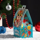 Подарочная новогодняя коробка домик «Кот и Корги», для сладких подарков, 12×8.5×17.5 см - Фото 4