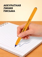 Ручка шариковая Pensan. ТR-23, синий стержень, игольчатый узел 1 мм, на масляной основе, треугольный корпус - Фото 2