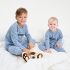 Пижама детская для мальчика KAFTAN Brother, р.32 (110-116), серо-голубой - Фото 6