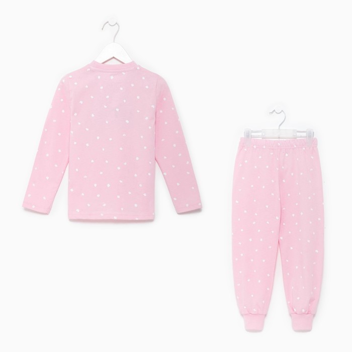 Пижама детская для девочки KAFTAN Sister, р.30 (98-104), розовый - фото 1907503968
