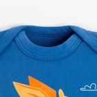 Боди детское Крошка Я "Dino", рост 68-74 см, цвет синий - фото 804966041