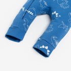 Комбинезон с капюшоном Крошка Я "Dino", рост 86-92 см, цвет синий 7710991