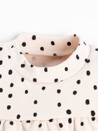 Комплект: платье и легинсы Крошка Я «Киса», рост 68-74 см, бежевый, лиловый - фото 31316269