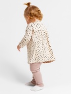 Комплект: платье и легинсы Крошка Я «Киса», рост 86-92 см, бежевый, лиловый - фото 25983281