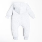 Комбинезон с капюшоном Крошка Я "Princess", рост 74-80 см, цвет серый 7711142