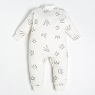 Комбинезон Крошка Я "Princess", рост 74-80 см, цвет бежевый - фото 26315198