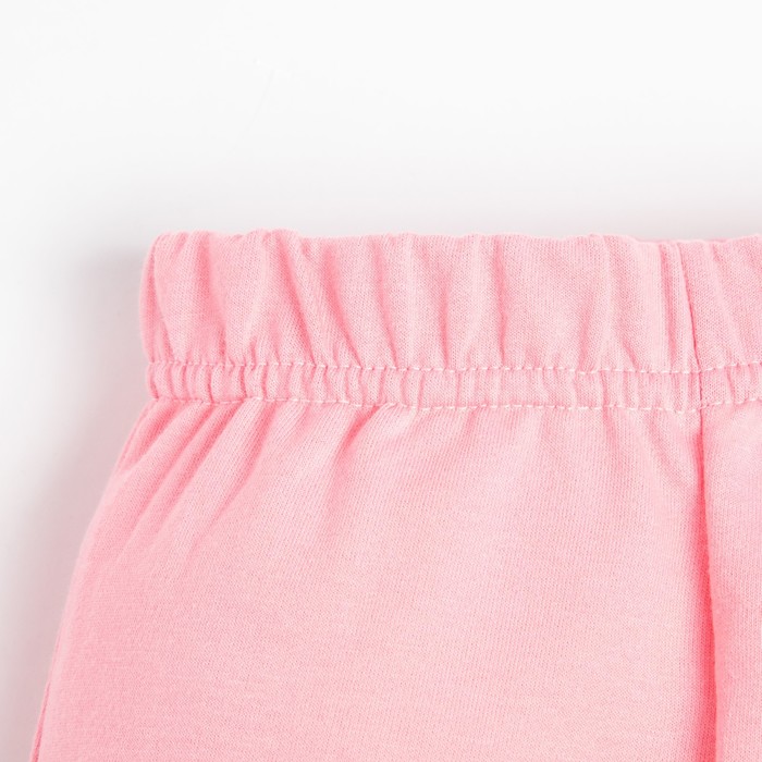Комплект: джемпер и брюки Крошка Я "Princess", рост 68-74 см, цвет бежевый/розовый - фото 1907504024