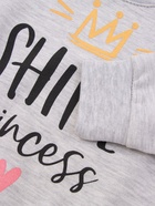 Костюм для девочки (джемпер, брюки) «Крошка Я» Princess, серый, розовый, рост 74-80 см - Фото 5