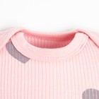 Боди Крошка Я «Сердца», рост 74-80 см, цвет розовый - фото 22476354