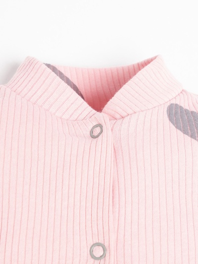 Комбинезон Крошка Я «Сердца», рост 80-86 см, цвет розовый