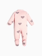 Комбинезон Крошка Я «Сердца», рост 80-86 см, цвет розовый - фото 59999760