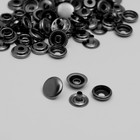 Кнопка установочная, Омега 61 (О-образная), d = 15 мм, цвет чёрный никель - Фото 2