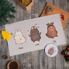 Набор подарочный Этель Sweet bunnies МИКС: кухонное полотенце, прихватка, силикон. форма - фото 26627753