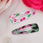 Невидимка для волос "Цветик вишенка" (набор 12 шт) 3 см - Фото 2