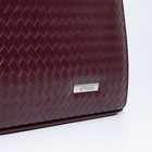 Сумка женская El Masta на молнии, наружный карман, длинный ремень, цвет бордовый - Фото 5