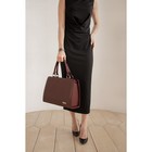 Сумка женская El Masta на молнии, наружный карман, длинный ремень, цвет бордовый - Фото 9