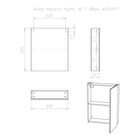 Зеркало шкаф для ванной комнаты «Айсберг. Норма 60», с дверью, 604×141×694 мм, цвет белый - Фото 5