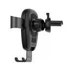 Держатель телефона Baseus Metal Gravity в дефлектор, беспроводная зарядка, матовый BSWC-C01 - Фото 2