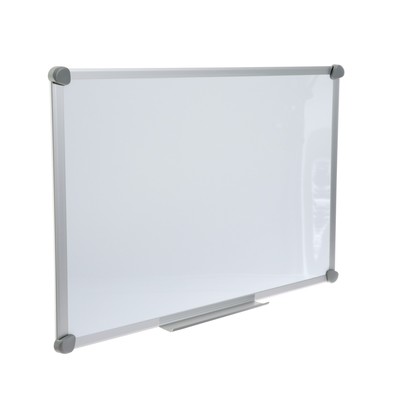Доска магнитно-маркерная, Calligrata SLIM, 60×90 см, в алюминиевой рамке, с полочкой