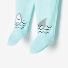 Ползунки детские, цвет мятный, рост 62 см - фото 49542726