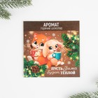 Ароматизатор для дома «Пусть Зима будет теплой», 11 х 11 см, аромат горячего шоколада - Фото 1